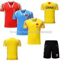 ✿☊ ♛▧Men Women Badminton T-shirt with CHINA Flag Boys Girl Tennis T-Shirts T-shirt Table Tennis Kids