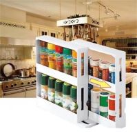 【CC】 Multi-Function Rotating Storage Spice Organizer Rack Shelf Cabinet Cupboard