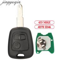 Fkam jingyuqin REMOTE Car Key ALARM 433MHz 4D70สำหรับ ID46 Peugeot 107 Citroen C1 C3 Toyota Aygo 2005 2006 2007 2008 2009 2010-2014 lamci