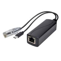 Gigabit PoE Splitter 1000m 48V to 5V 2.4 A PoE Separator TYPE-C/DC5521/Micro USB Power Plug Widely Application Splitter