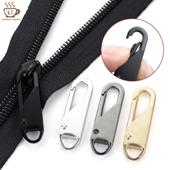 Instant Zipper Set of 6 Universal Zipper Replacement in 3 Sizes No Sewing Needed for Clothes Backpack New