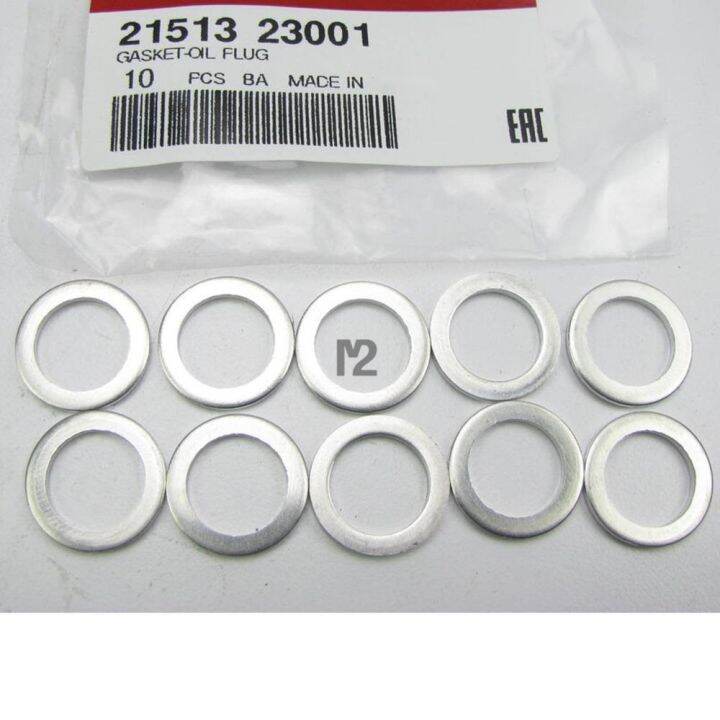 (10Pcs) NEW GENUINE Engine Oil Drain Plug Gaskets 2151323001 OEM For Kia Hyundai Lazada PH