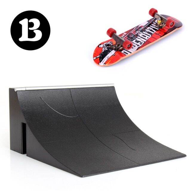 Finger Skateboard Kit Tech Deck Bigger Fingerboard Ramps Skate Park Set