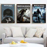 Demo Fashion Enhance Gaming Space With Watch Dogs เกมออนไลน์ Wall Art - Perfect Living Room Decor,โปสเตอร์ผ้าใบเคลือบสีขาว