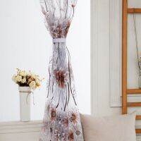 100x200cm Living Room Floral Gauze Curtains Panels Bedroom r