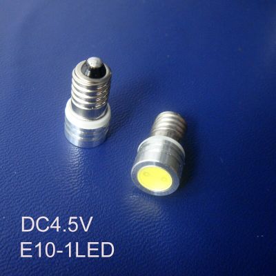 【Worth-Buy】 คุณภาพสูง Dc4.5v 0.5W E10หลอดไฟ Led ซังพลังงานสูง E10ไฟหน้าปัด Led E10 Led หลอดไฟ Led E10 4.5V 10ชิ้น/ล็อต