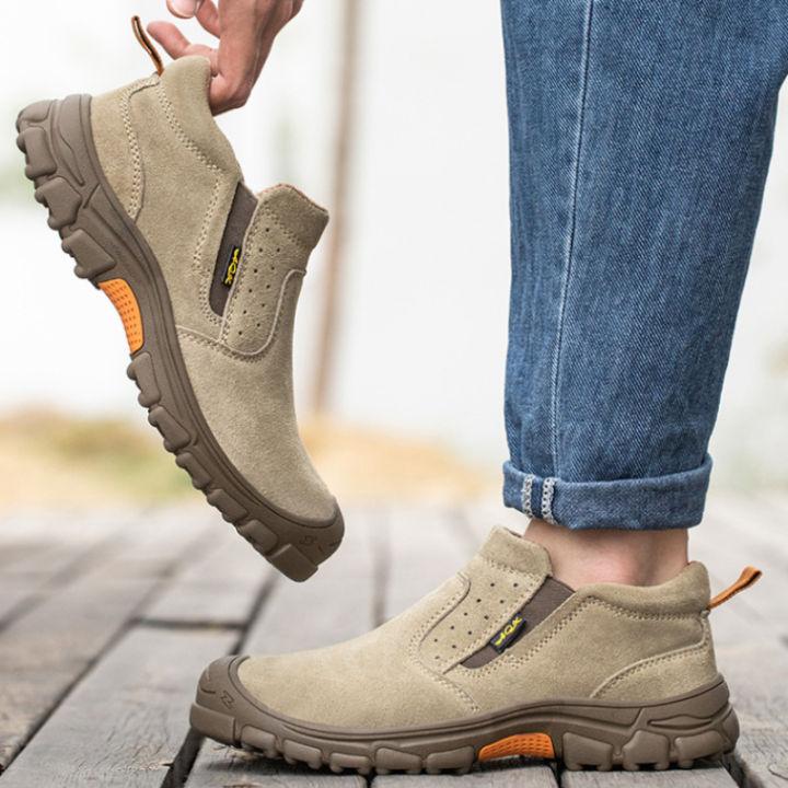 สินค้าสุดฮิต-รองเท้าเซฟตี้หัวเหล็ก-สะดวก-รองเท้าเซฟตี้ระดับไฮเอนด์ป้องกันการแทงและป้องกันการทุบ-ป้องกันประกายไฟกระเซ็น-รองเท้าทำงานที่มีสไตล์-ปกป้องเท้า-oversize-39-45