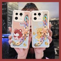 for girl Cartoon Phone Case For Xiaomi 13 Solid color Liquid silicone shell imitation leather protective case cute