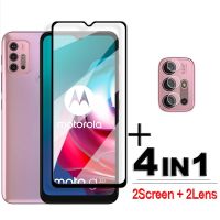 (Hulux electron) 4in1 2.5D กระจกนิรภัยสำหรับ Motorola Moto G30แก้ว Moto G31 G41 G82 G62 G52 G42 G50 G30ป้องกันหน้าจอ Moto G30ฟิล์มเลนส์