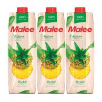 [ส่งฟรี!!!] มาลี น้ำสับปะรด 100% 1000 มล.X3 กล่องMalee 100% Pineapple 1000 ml x 3