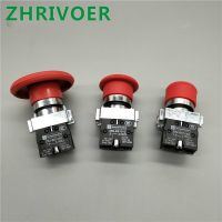 30mm 40mm 60mm  XB2-BS542 NC N/C Red Mushroom Emergency Stop Push Button Switch 600V 10A