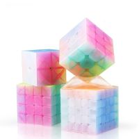 Qiyi Jelly Color Magic Cube Transparent Cube Puzzle Finger Toys Neo Professional Speed Cubes Early Educational Toys For Children