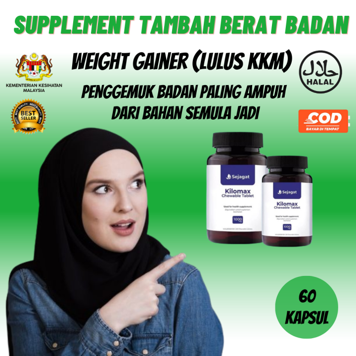 KILOMAX UBAT GEMUK BADAN UBAT GEMUK GINSENG ORIGINAL HIJAU PUTIH Kilo