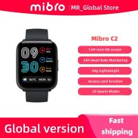 Mibro C2 Smartwatch 1.69－นาฬิกาหน้าจอ HD 24H การตรวจสอบอัตราการเต้นของหัวใจ 20 โหมดกีฬา 2ATM นาฬิกาสมาร์ทกันน้ําสําหรับผู้ชายผู้หญิง