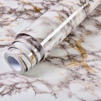 ♈✽™ Waterproof Marble Wallpaper for Bathroom Vinyl Self-Adhesive Oil Proof Contact Paper for Kitchen Countertop Cabinet Shelf Liner