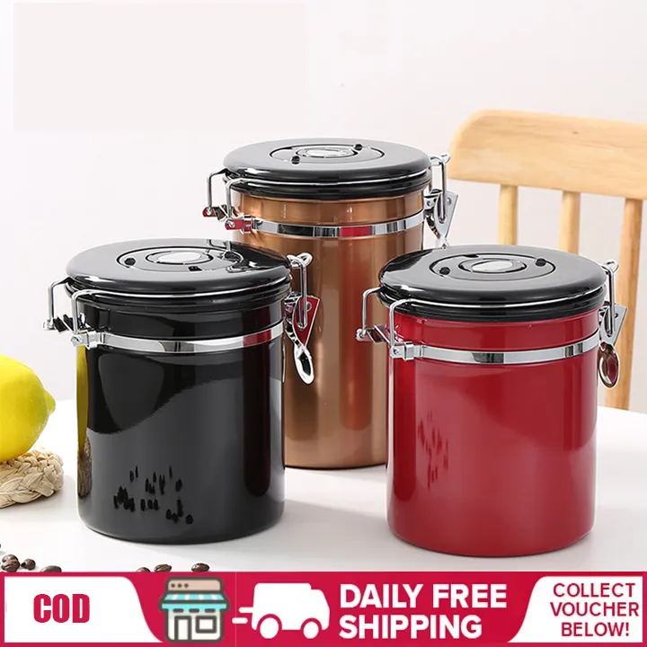 Coffee bean storage jar 1.5/1.8L airtight jar Multifunctional airtight
