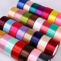 25Yards 6/10/15/20/25/40/50mm Silk Satin Ribbon Wedding Party Christmas Ribbon Flowers Gifts Decorated DIY Apparel Sewing Fabric Gift Wrapping  Bags