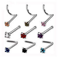 G23 Titanium Alloy Inlaid Zircon 5-Way 7-Way S-Bar L-Bar Integral Nose Curved Nose Nail