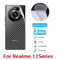 ฟิล์มไฟเบอร์คาร์บอนด้านหลังสำหรับ Realme 11 11 10 Pro 11 10 Pro + Realme 11 5G 2023ป้องกันหลังฟิล์มบางใสคลุมทั้งหมดกันรอยขีดข่วนสติ๊กเกอร์ป้องกันรอยขีดข่วนและป้องกันรอยขีดข่วน