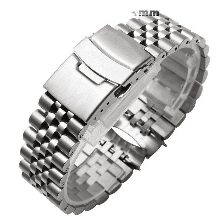 Jubilee Watch Band for Seiko Men Watch Accessories Solid Bracelet 316L
