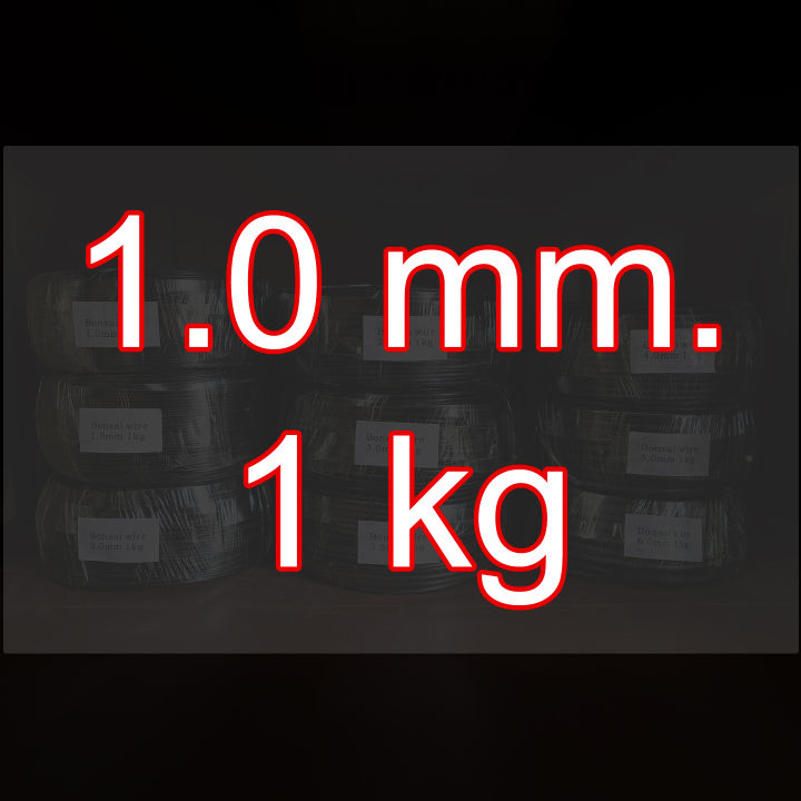 ถูก-ดี-มีคุณภาพ-ลวดดัดบอนไซ-1-kg-สีดำ-ดัดง่าย-ใช้ดี-บอนไซ-ไม้ดัด-ลวดดัด-ลวดดัดต้นไม้-ลวดบอนไซ-ลวดต้นไม้