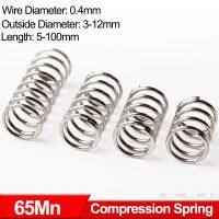 65Mn Steel Cylindrical Coil Backspring Compressed Shock Absorbing Pressure Compression Spring WD 0.4mm Customizable Food Storage  Dispensers