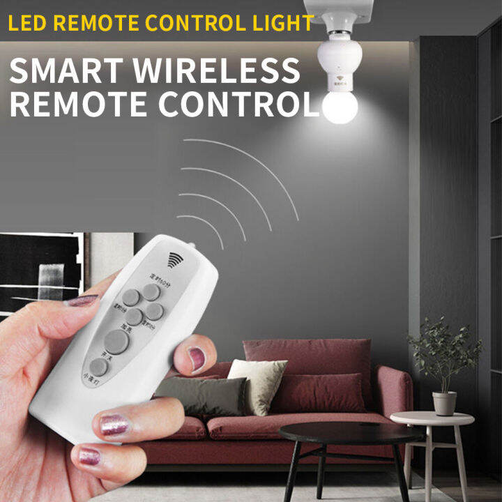 [COD]E27 remote control light bulb socket E27LED energysaving lamp