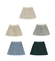 2022 spring and summer new boys and girls fub soft cotton hollow knitted printed skirt