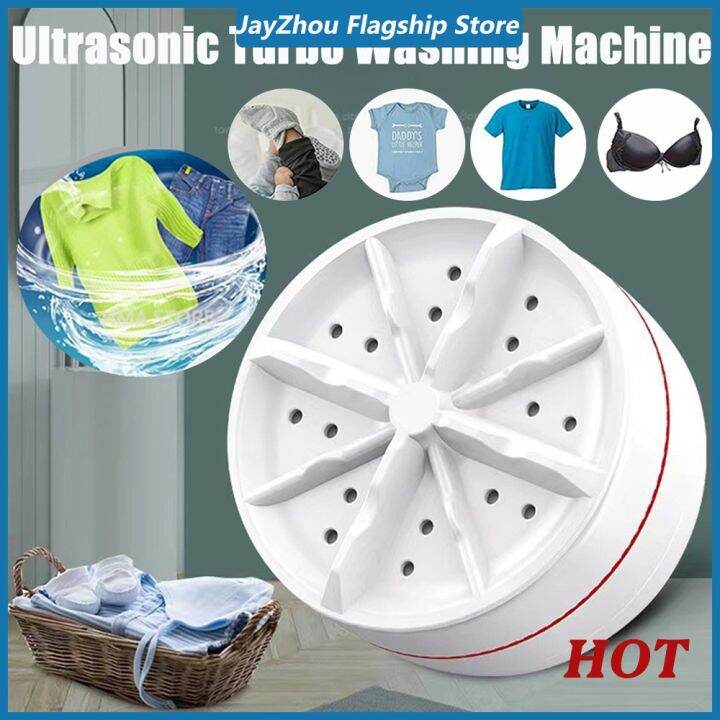 【READY STOCK】 Mini Washing Machine Ultrasonic Turbine Washing Machine