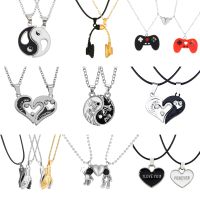 【DT】hot！ I You Best Couple Necklace Jewelry Lock Tai Chi Pendants Necklaces Men Collier