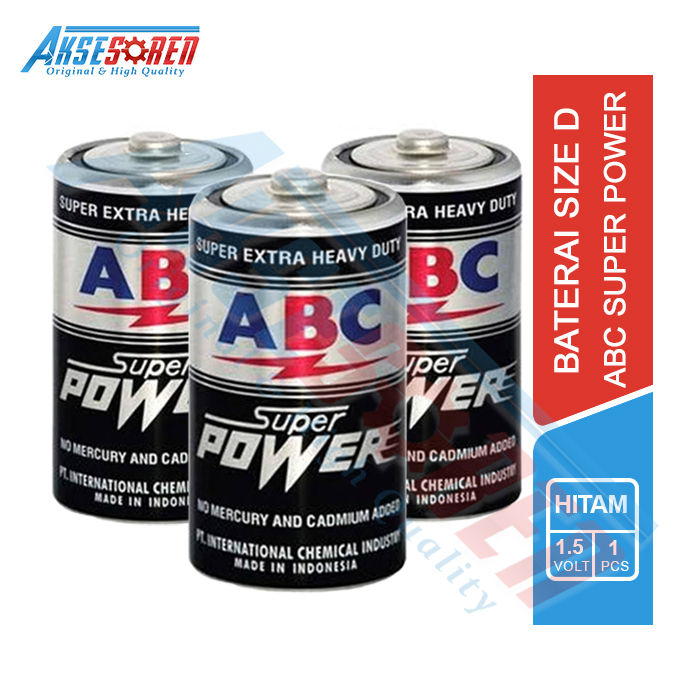 Baterai Besar ABC Super Power Tipe Ukuran D / Battery Type D R20P [1.5V ...