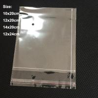 400pcs/lot 10x20 12x20 14x20 12x24cm Self adhesive Transparent Clear OPP Bags With Holes Backing Seal Packaging Bag Pouch