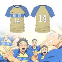 T SHIRT   3D printing short-sleeved T-shirt ball uniform 3D digital full-color volleyball boy Haikyuu