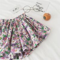 【Ready】? cute summer dress th we-leg ps baby floral isy culottes ildrens