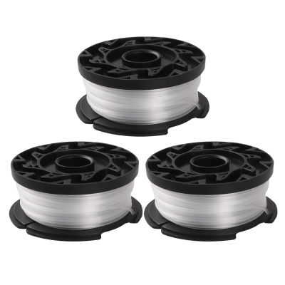 3 Pack Trimmer Replacement Spool for BLACK+DECKER AF-100-3ZP 30Ft 0.065 Inch Trimmer Line