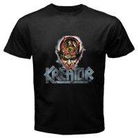 2023 NEWCheap ขาย Gildan แบรนด์ผ้าฝ้ายแท้พิมพ์ Kreator Coma Souls โลโก้ผู้ชายเสื้อยืดสีดำ