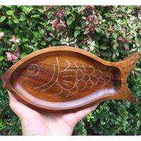 Wooden Dinnerplate Fish Leaf Shape Beef Steak Dinner Plate Snacks Tray Bread Dish Storage Tableware