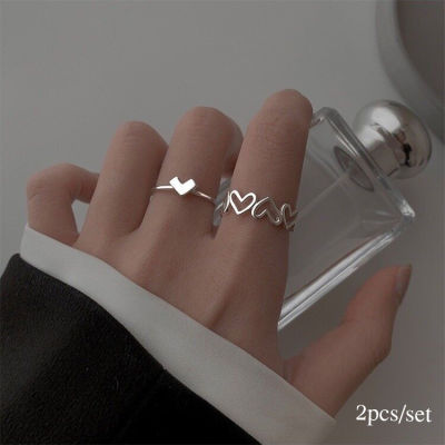 แหวน แหวนคู่รัก S925 ปรับไซส์ได้ แหวนแฟชั่น Silver Ring ดีไซน์สวย แหวนเงิน สุดพรีเมี่ยม