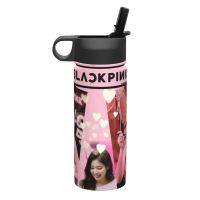 Blackpink 18ออนซ์กาน้ำหุ้มฉนวนเหล็กสแตนเลสสำหรับการออกกำลังกายกลางแจ้งกาต้มน้ำสำหรับปีนเขา