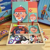 【CC】 Magnetic Puzzles Educational  Game Cognitive Pairing Beneficial Intelligence Paste Face Feature