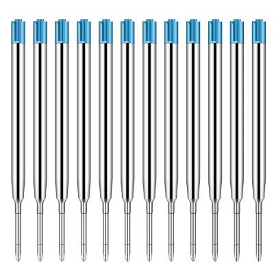 10Pcs 9.8cm Replaceable Metal Refills 0.7mm Office Business Ballpoint Refill Rods for Writing Stationery