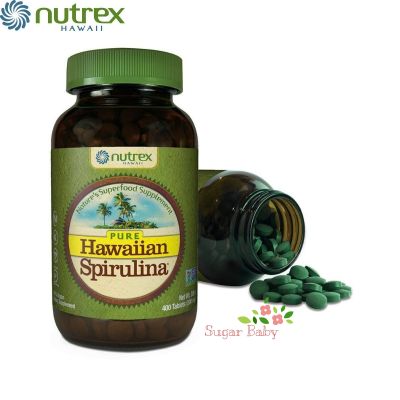 Nutrex Hawaii Pure Hawaiian Spirulina 500 mg 400 Tablets สาหร่ายสไปรูลิน่า 500 mg (400 เม็ด)