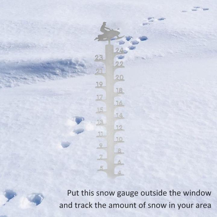 wls-ที่วัดหิมะ40ซม-ทำมือโลหะไม้วัดหิมะทนทานเครื่องวัดหิมะเกล็ดหิมะเครื่องมือวัดหิมะตกเครื่องวัดหิมะสำหรับทำมือกลางแจ้ง