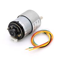 มอเตอร์พร้อม AB phase encoder 1:60 12v เหมาะสำหรับ mecanum wheel หรืองานคุมความเร็ว 12V DC motor gear with AB encoder