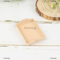 Clothing mother and baby บ้านตุ๊กตา1:12ถาดไม้จำลองสำหรับตกแต่งบ้านตุ๊กตา