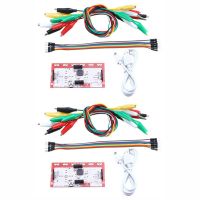 2PCS for Makey Main Control Board Controller Module with USB Cable+Jumper Cable+Alligator Clips Replacement Parts DIY Kit