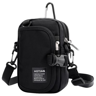 AOTIAN Mens Small Shoulder Bag Waterproof Portable Casual Travel Card Bag Anti-Theft Male Mini Crossbody Bag