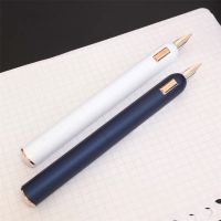 LM Red Dot Design Award Dialog Focus CC Fountain Pen Black Titanium 14K Gold Tip Nib Ink Retractable Stationery  Pens  Pens