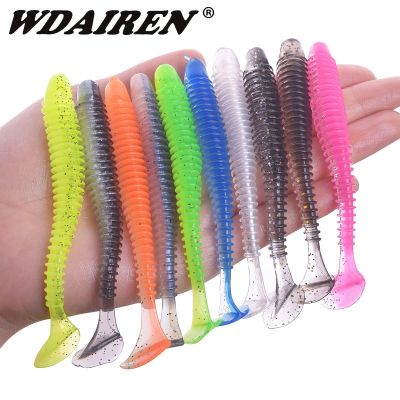 【hot】™ WDAIREN Soft Lures Silicone Bait 9.5cm 7cm 5cm Goods Fishing Sea Pva Artificial Swimbait Wobblers Tackle