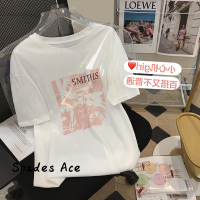 Spades Ace เสื้อครอป เสื้อยืด ชุดเซ็ทผู้หญิง สบายๆ ล้ำสมัย วินเทจ สไตล์ WTX2391A8D 38Z230918